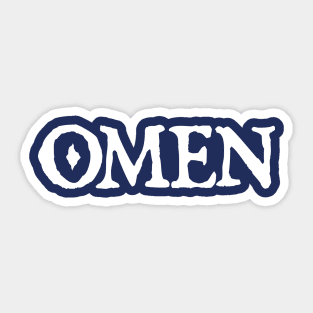 Omen full white Sticker